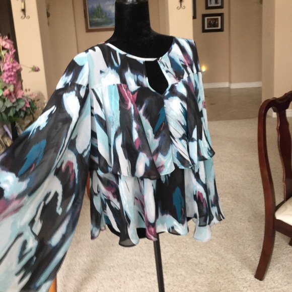 JLo Ruffled Blouse - Picture 1 of 7